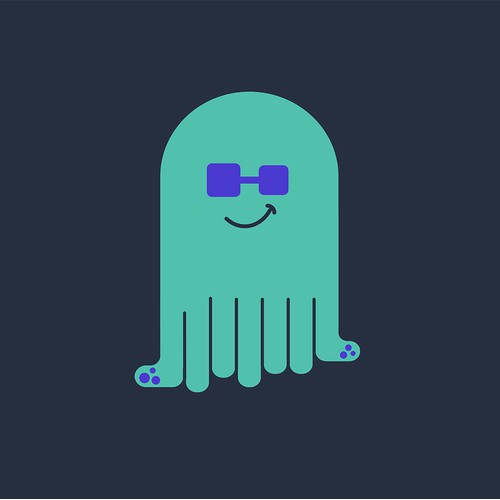 Octopus mascot design for tech company
