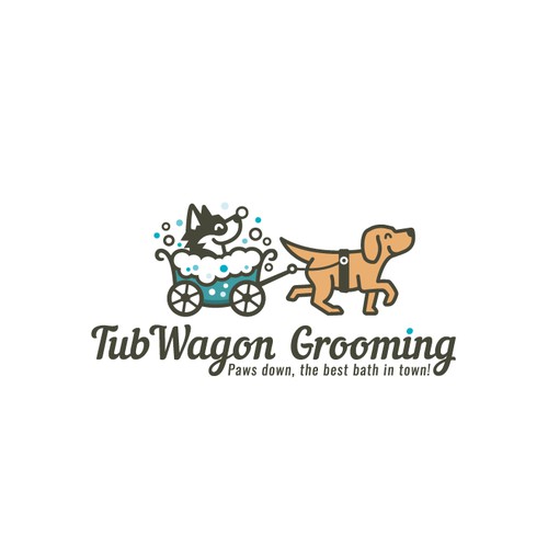 Tub Wagon Dog grooming