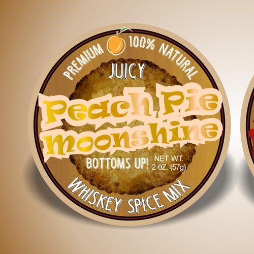 Peach Moonshine Whiskey Label Contest