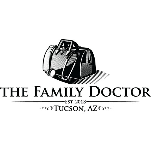 Create a logo for an old-fashioned style family practice clinic