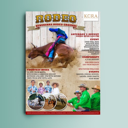 POSTER DESIGN FOR KUNUNURRA RODEO 