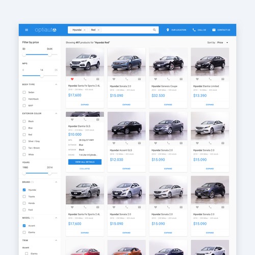 Sales Car Website