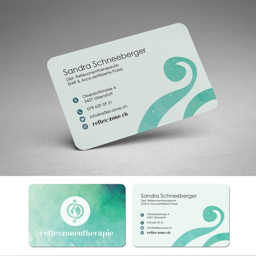 Visit Card & Psot-FLyercard for Reflexy-Therapie