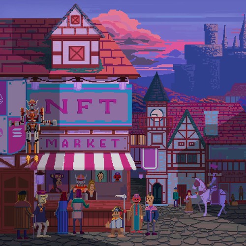 Pixel village