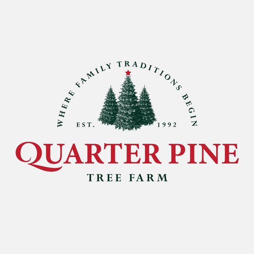 Logo for Quarter Pine Tree Farm