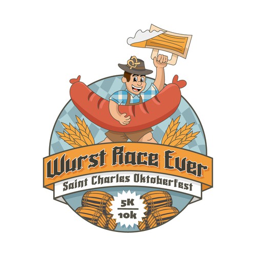 mascot logo design for beer fest