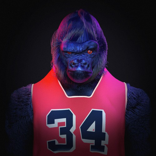 Basketball Apes (Gorilla)
