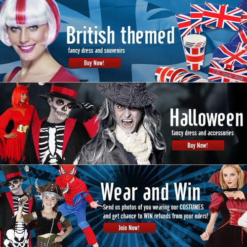 Create the next banner ad for 1st4 Fancy Dress