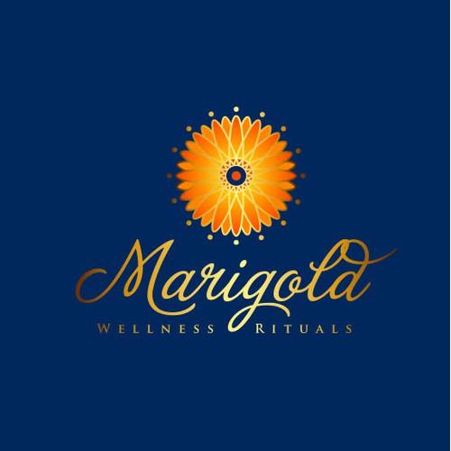 Logo concept for Marigold Wellness Rituals