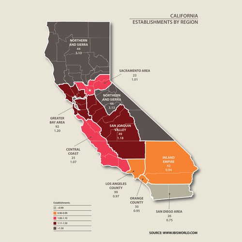 Custom Map of California