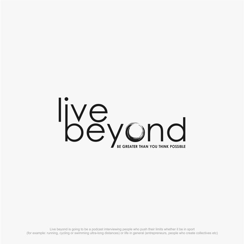 Live beyond logo concept
