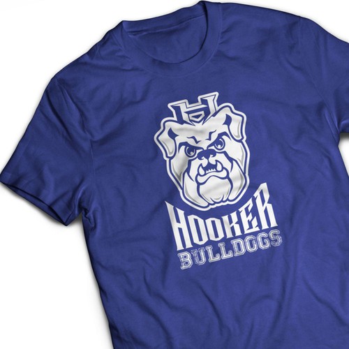 design t-shirt hooker bulldogs