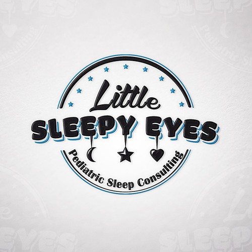 "Little Sleepy Eyes"  - You can already picture the perfect vintage style logo