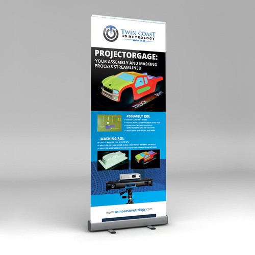 Roll-up banner for 3D Metrology