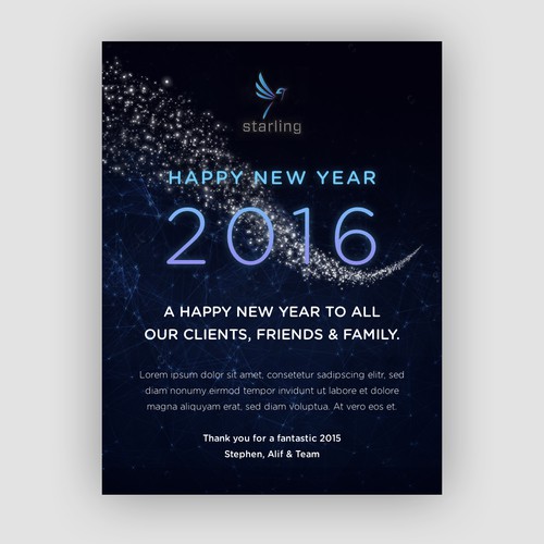 Happy New Year E-Mail Template