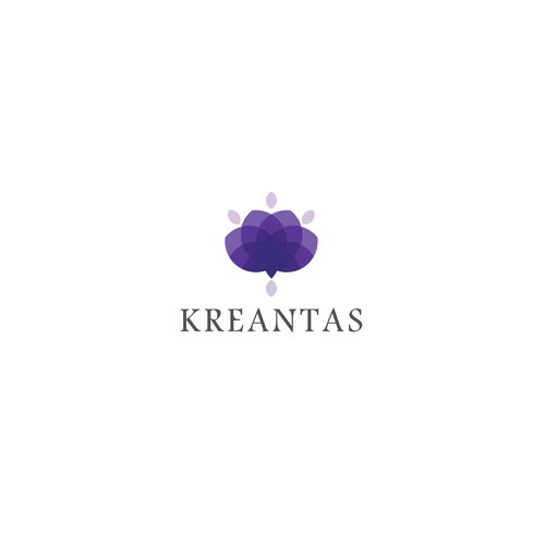 Purple Logo of Lotus Flower