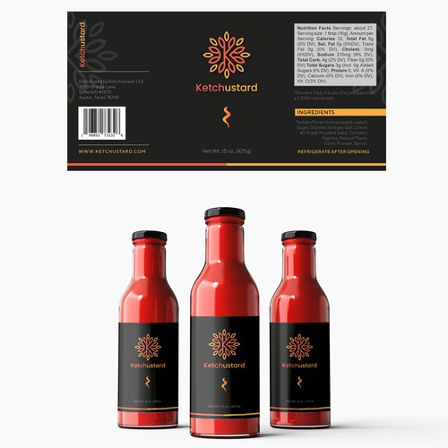 Label design for sauce