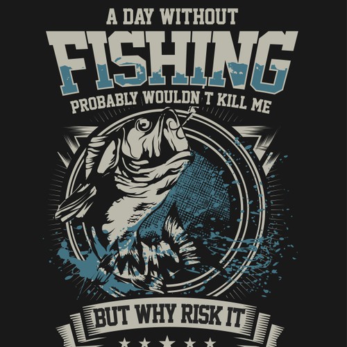 Fishing T-shirt design