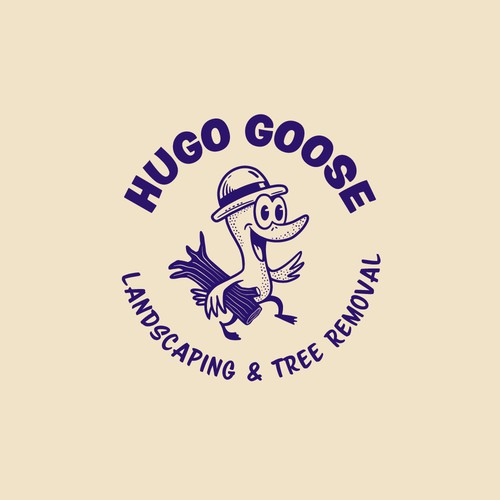 Retro goose/ duck logo