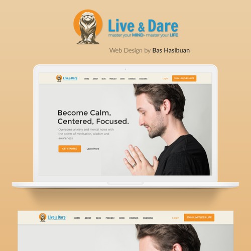 Live & Dare - Landing Page for Meditation Guru