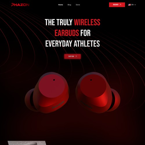 Wireless earbuds website remake
