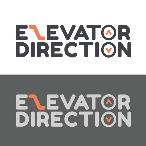 Logo concept for elevator direction