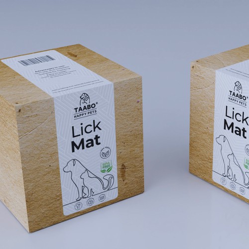 A modern design for a lick mat