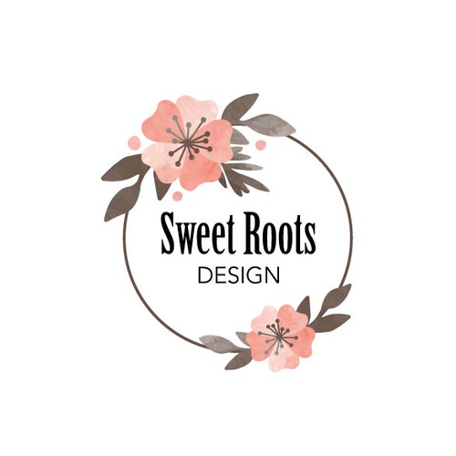 logo for sweet roots design