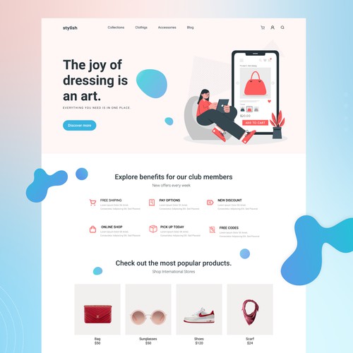 Stylish Landing page