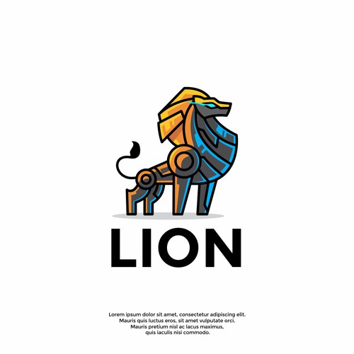 cool lion logo