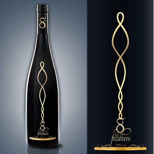 Luxury White Wine Label