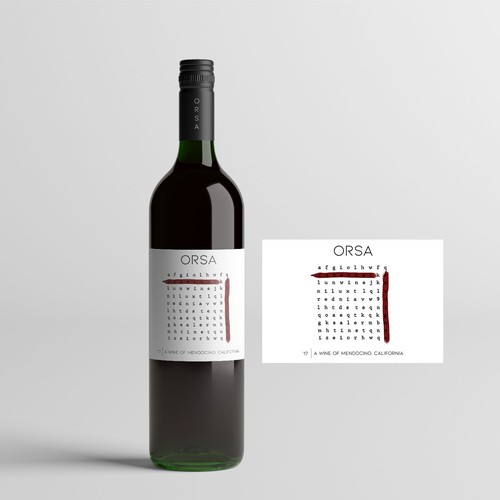 Wine label (crossword puzzle)