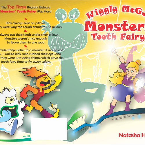 Book Cover about a Monsters' Tooth Fairy for children ages 5-8