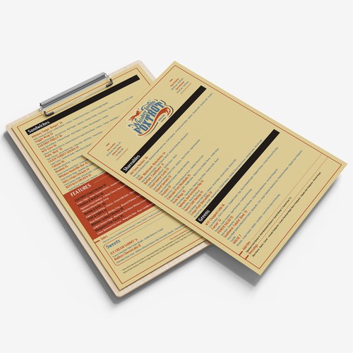Clean Food Menu Whisky Tango Foxtrot Bar & Nightclub