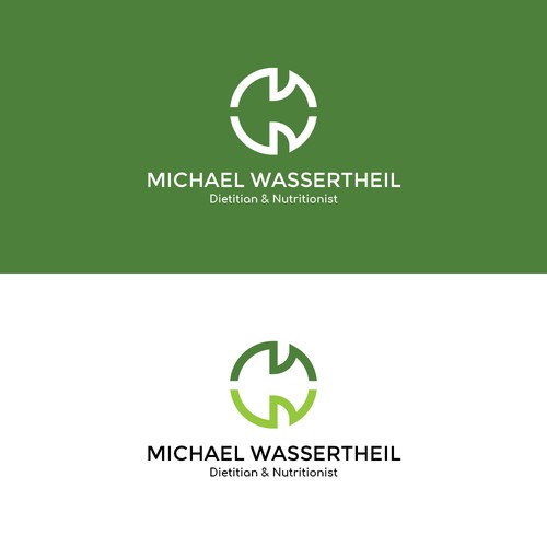 Simple personal logo concept for a dietitian