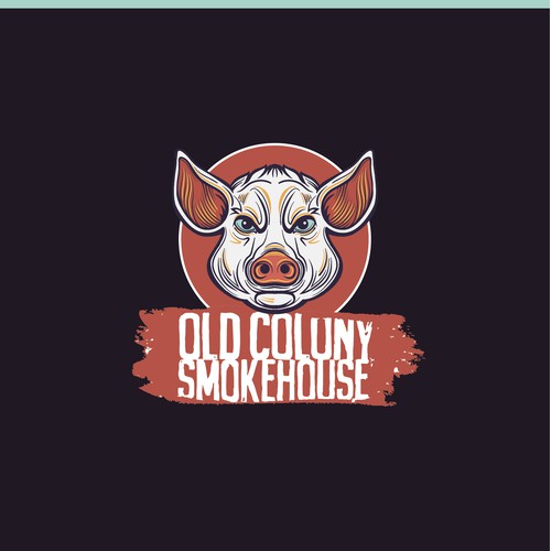 Design a valiant pig for barbecue restaurant