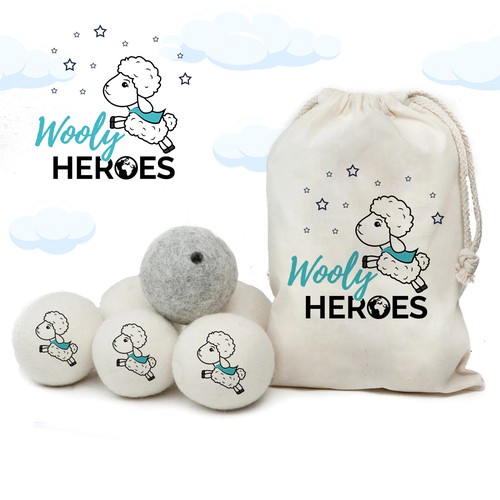 Wooly Heroes Logo Design