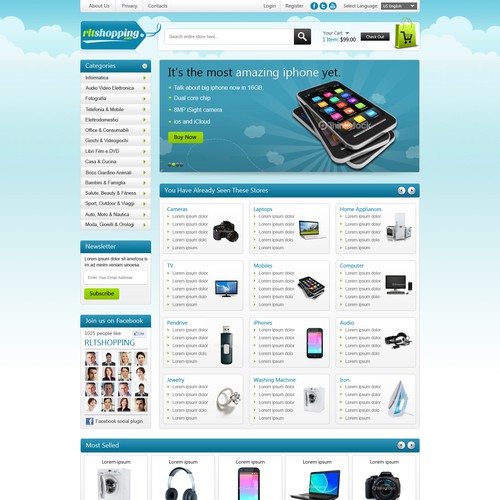 Home Page For RLTSHOPPING.COM ecommerce store