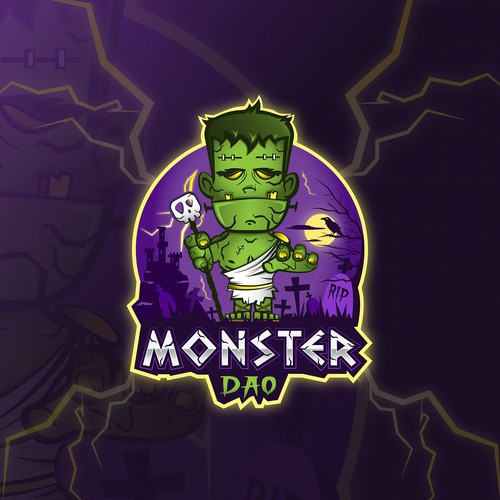 Monster logo character