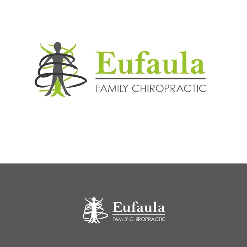 create an inspiring logo for small town chiropractic clinic