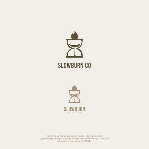 bold logo concept for slowburn