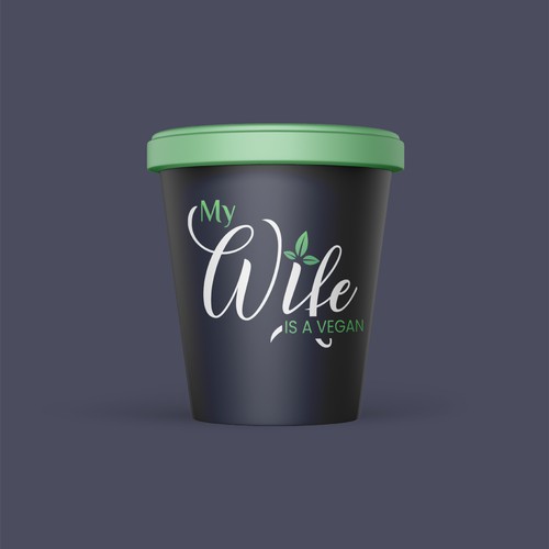 My Wife is a Vegan Logo Design 