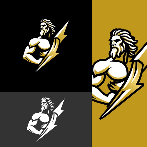 Powerful and mythological logo, designed for a brand that seeks to convey strength and authority.
