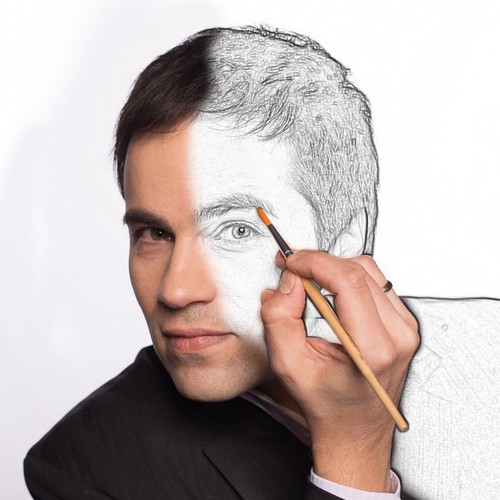 self-drawing picture