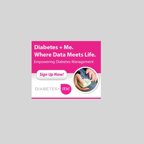 Banner Ad for diabetes management application to run in professional trade email newsletter