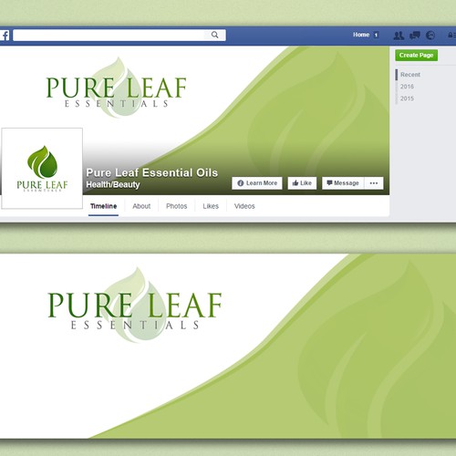 Facebook cover for Pure Leaf Essentials