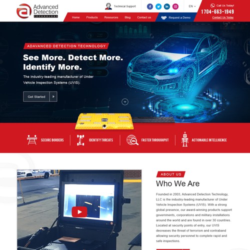 Help Advanced Detection Technology, LLC redesign their website!