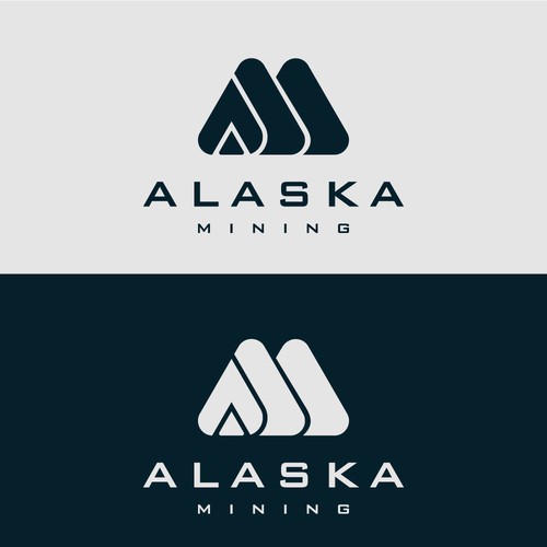 Monogram logo from Alaska Minig Contest