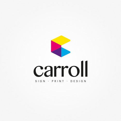 Brand Identity concept for 'Carroll' sign, print and design
