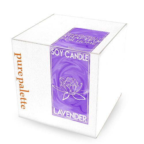 Marble Candle Box Sticker